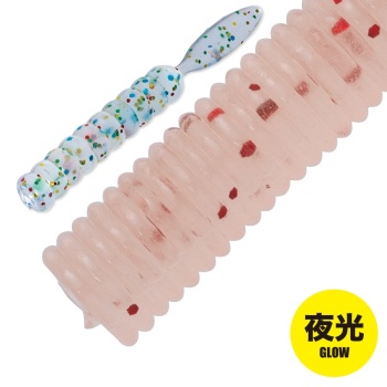 WORM MAJOR CRAFT AJI-DO CANDOLL 5cm #004 Ami Red Glow