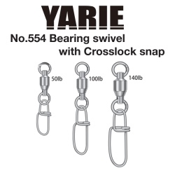AGRAFA CROSSLOCK CU VARTEJ PE RULMENT YARIE JESPA 554 140LB 3BUC/PLIC