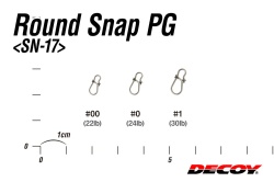 AGRAFA DECOY SN-17 ROUND SNAP PG POWER GRIP NR.00 22LBS 8BUC/PLIC