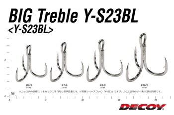ANCORA DECOY Y-S23BL BIG TREBLE NR.8/0 MAGIC BARBLESS 6BUC/PLIC - Img 3