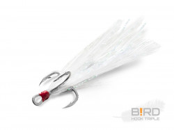 ANCORA DELPHIN BIRD HOOK TRIPLE / 3BUC PENE ALBE #8