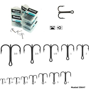 ANCORA MUSTAD TRIPLA NICHEL ROTUNDA 35647 NR.8