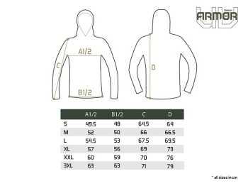 BLUZA CU GLUGA DELPHIN UV ARMOR 50+ OLIVE M - Img 6