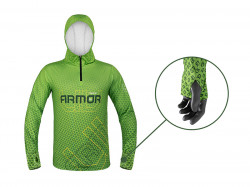 BLUZA CU GLUGA DELPHIN UV ARMOR 50+ XXXL