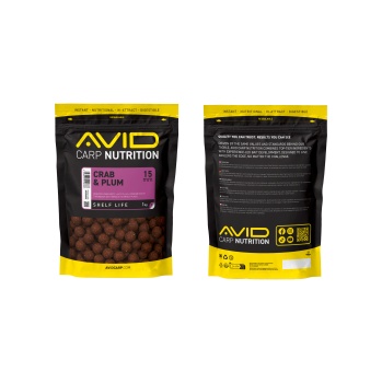 BOILIES AVID CARP CRAB & PLUM 15MM 1KG - Img 7