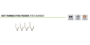 CARLIG MUSTAD OUT TURNED EYED FEEDER MAR.10 15BUC/PL - Img 3