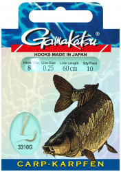 CARLIGE LEGATE GAMAKATSU BOOKLET CARP NR.10 / 0.20MM 10BUC/PL