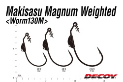 CARLIGE OFFSET LESTATE DECOY WORM 130M MAKISAGU MAGNUM LESTAT NR.10/0 14GR 2BUC/PLIC