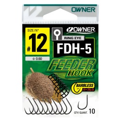 CARLIGE OWNER FDH-5 BARBLESS ISEAMA W/EYE BLACK CHROME NR.12, BUC/PAC 10