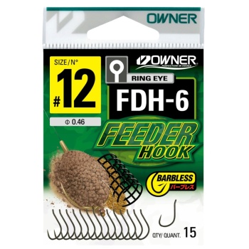 CARLIGE OWNER FDH-6 BARBLESS PICKET HOOK BROWN NO: 12, BUC/PAC 15 - Img 4