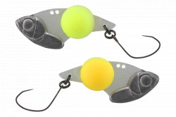 CICADA JACKALL KURO BALL B 2.5G W GLOW ORANGE CHARTREUSE