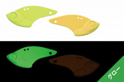 CICADA JACKALL KURO BALL TIMON 3.0CM / 3.0G W GLOW ORANGE / CHARTREUSE