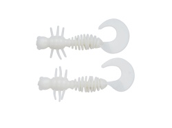 CREATURA BERKLEY POWERBAIT POWER CURLY 55MM MILKY WHITE