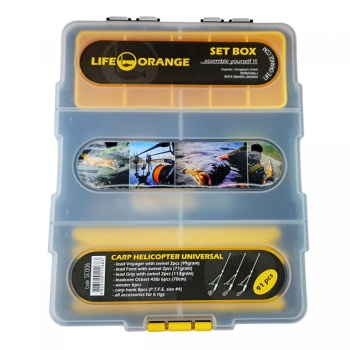 CUTIE CU ACCESORII CRAP ORANGE CARP HELICOPTER UNIVERSAL 91PIESE
