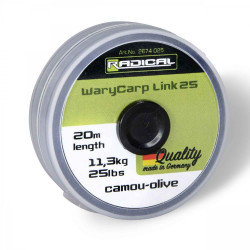 FIR CU CAMASA RADICAL WARYCARP LINK 0.35MM/35LB 20M CAMOU OLIVE