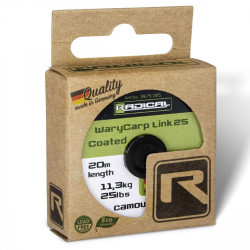 FIR CU CAMASA RADICAL WARYCARP LINK COATED 0.35MM/35LB 20M CAMOU OLIVE