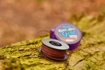 FIR KRYSTON QUICKSILVER GOLD COATED SHOCK LEADER 10m 25lb 11.33kg Brown - Img 3