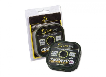 FIR LEADCORE CARP SPIRIT GRAVITY LEAD FREE LEADER 10M 40LB / CAMO BROWN
