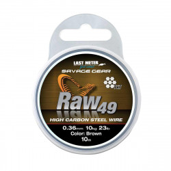 FIR METALIC STRUNA SAVAGE GEAR 7X7 RAW49 0.45MM/16KG/10M UNCOATED