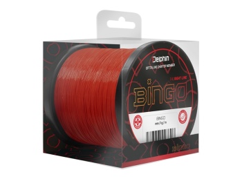 FIR MONOFILAMENT DELPHIN BINGO MATT / ROSU INCHIS 0.28MM 6.5KG 1200M