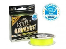 FIR MONOFILAMENT SUFIX ADVANCE 150M 0.16MM 2.9KG 6LB HI VIS YELLOW