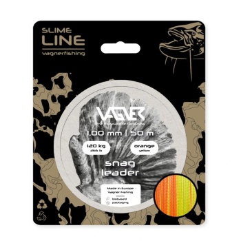 FIR SNAG LEADER VAGNER 1.00MM 120KG ORANGE-YELLOW 50M - Img 4