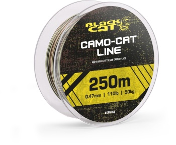 FIR TEXTIL BLACK CAT CAMO-CAT LINE 50KG 0.47MM 250M - Img 3
