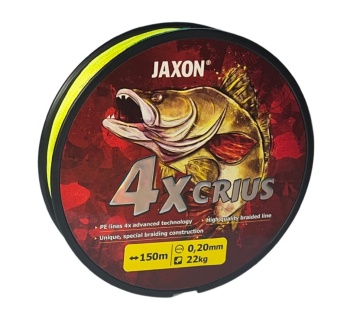 FIR TEXTIL JAXON CRIUS PE 4X FLUO 150m 0.10mm 7kg
