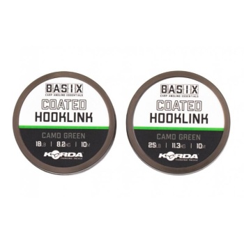 FIR TEXTIL KORDA BASIX COATED HOOKLINK 25LB/10M - Img 2