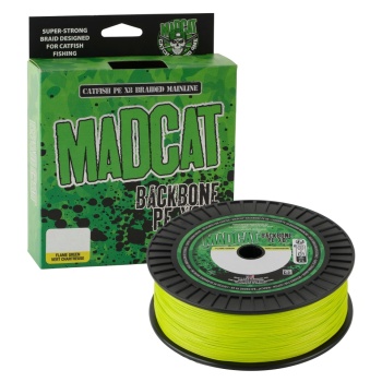FIR TEXTIL MADCAT BACKBONE PE X8 0.60MM / 300M/84.1KG CHARTREUSE