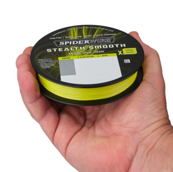 FIR TEXTIL SPIDERWIRE STEALTH X8 0.09MM 150M 7.5KG HI-VIS YELLOW - Img 2