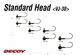 JIG DECOY VJ-30 STANDARD HEAD NR.2/0 5GR 4BUC/PLIC - Img 4