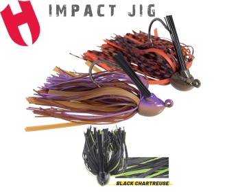 JIG HERAKLES IMPACT ANTIBRADIS 1/4oz 7gr Black/Chartreuse