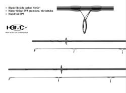 LANSETA DAIWA BLACK WIDOW XT CARP 3.96M 3.50LB 2BUC