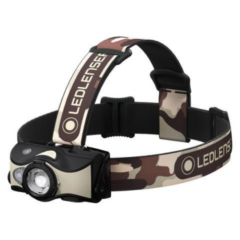 LANTERNA DE CAP REINCARCABILA LEDLENSER MH8 BLACK SAND, 600 LUMENI
