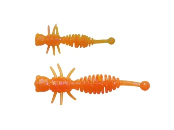 LARVA BERKLEY POWERBAIT POWER LARVAE 55MM BLACK / SUNSHINE YELLOW - Img 3