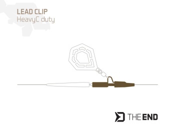 LEAD CLIP DELPHIN HEAVYC DUTY THE END / 10 BUC GROUND - Img 2