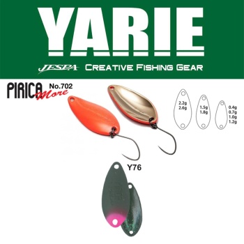LINGURITA OSCILANTA YARIE JESPA 702 PIRICA MORE 2.6GR CULOARE Y76 OLIVE/PINK TAIL