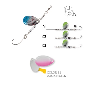 LINGURITA ROTATIVA HERAKLES CLEVER SPIN 1.5gr Culoare 12 White Pink
