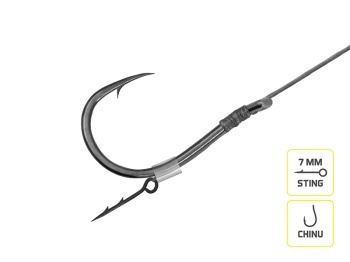 MONTURA DELPHIN BRAIDED STING FEEDER RIG / 10BUC 12CM / 0.20MM / CHINU #6 - Img 2