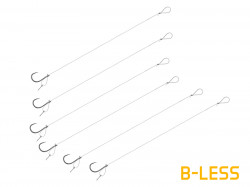 MONTURA FEEDER DELPHIN FLR D-RIG / 6BUC 8CM / 0.22MM / BARB NR.8 / STING7MM