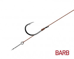 MONTURA FEEDER DELPHIN PROXI STING / 6BUC 12CM / 0.10MM / BARB NR.12 / STING 5MM
