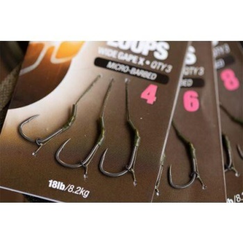 MONTURA KORDA WIDE GAPE LOOP MICROBARBED NR.4/18LB - Img 2