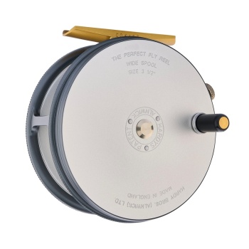 MULINETA MUSCA HARDY 1921 WIDE SPOOL PERFECT RH 3 1/2 REEL - Img 4