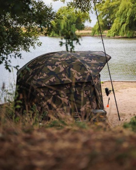 PANOU FRONTAL DIN PÎNZĂ CORT FOX FRONTIER II - CAMO MOZZY MESH - Img 2