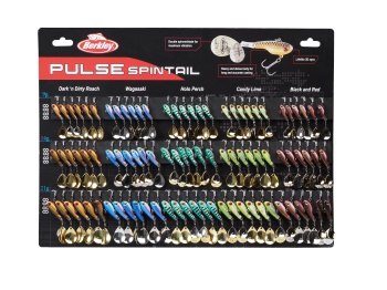 PANOU SET SPINNERTAIL BERKLEY PULSE SPINTAIL POS BOARD 90PCS