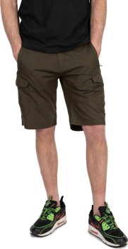 PANTALONI SCURȚI CARGO FOX COLLECTION LW – GREEN/BLACK, MĂRIMEA 3XL