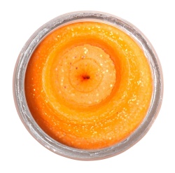 PASTA FLOTANTA BERKLEY POWERBAIT NATURAL GLITTER TROUT DOUGH GARLIC FLUO ORANGE GLITTER