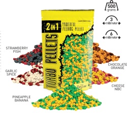 PELETE CARP ZOOM TURBO 2 IN 1 3MM 500GR PINEAPPLE-BANANA