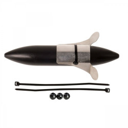 PLUTA ZECK PROPELLER U-FLOAT SOLID BLACK 10GR